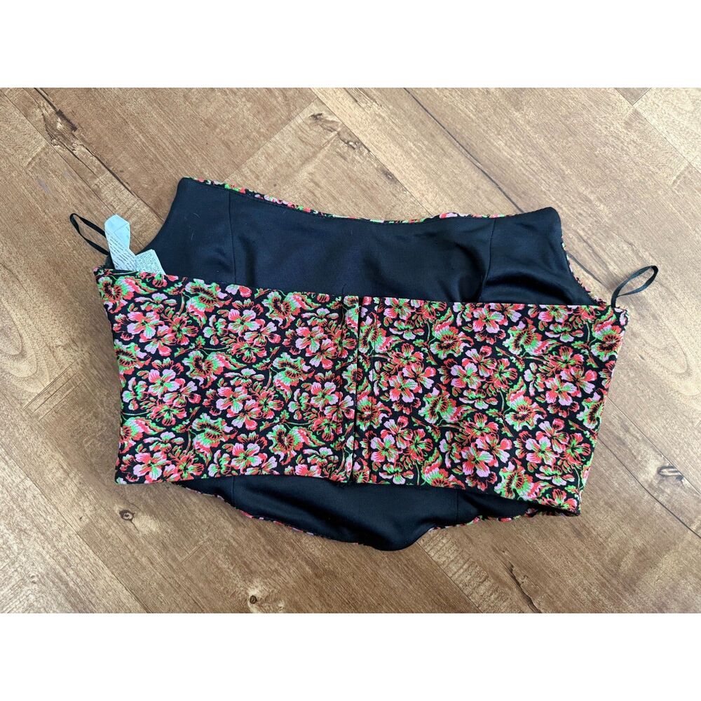 Zara Floral corset top size M - Picture 3 of 3